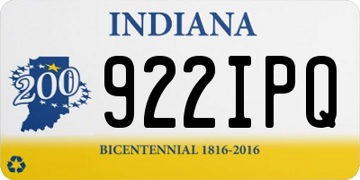 IN license plate 922IPQ