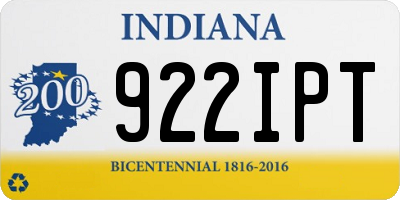 IN license plate 922IPT