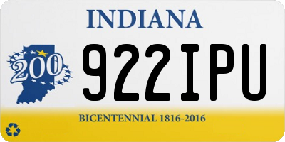 IN license plate 922IPU