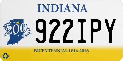 IN license plate 922IPY