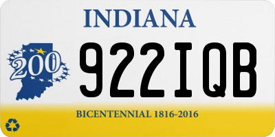 IN license plate 922IQB