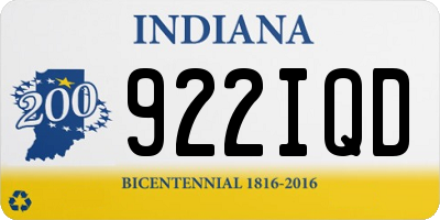 IN license plate 922IQD
