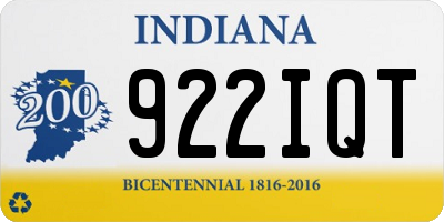 IN license plate 922IQT