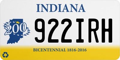 IN license plate 922IRH