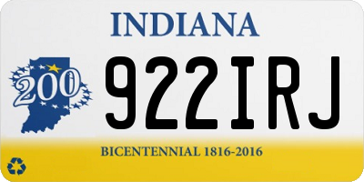 IN license plate 922IRJ