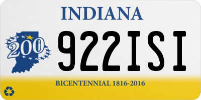 IN license plate 922ISI