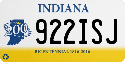 IN license plate 922ISJ