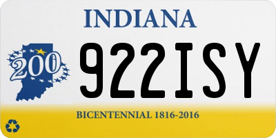 IN license plate 922ISY