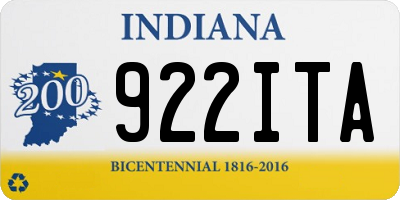 IN license plate 922ITA