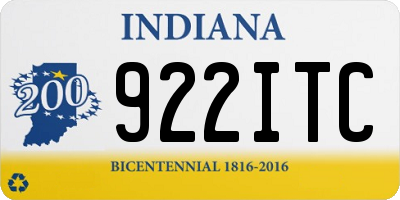 IN license plate 922ITC