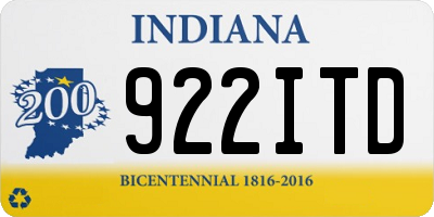 IN license plate 922ITD