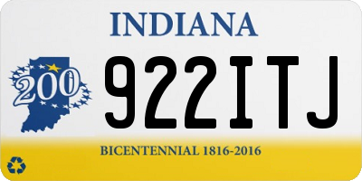 IN license plate 922ITJ