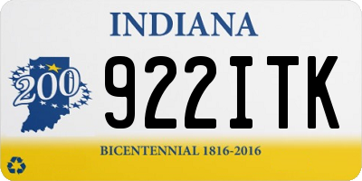 IN license plate 922ITK