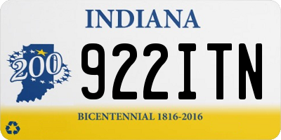 IN license plate 922ITN