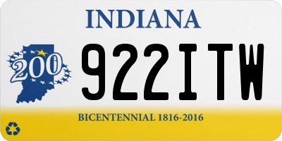IN license plate 922ITW