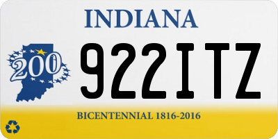 IN license plate 922ITZ