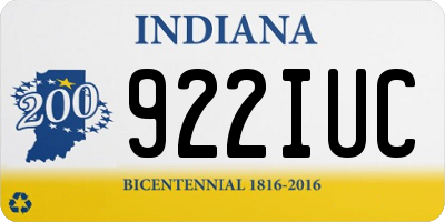 IN license plate 922IUC