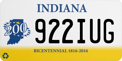 IN license plate 922IUG