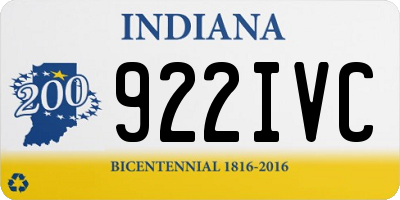 IN license plate 922IVC