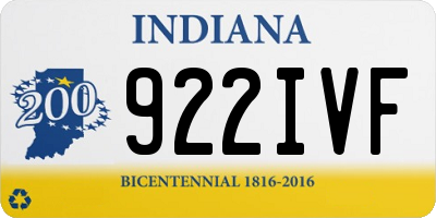 IN license plate 922IVF