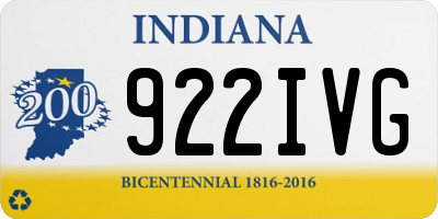 IN license plate 922IVG