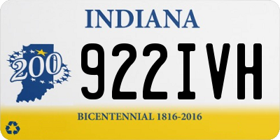IN license plate 922IVH