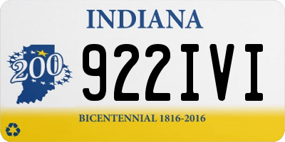 IN license plate 922IVI