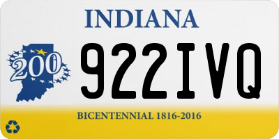 IN license plate 922IVQ