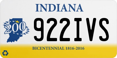 IN license plate 922IVS