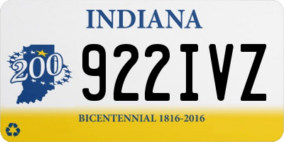 IN license plate 922IVZ