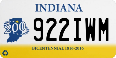 IN license plate 922IWM