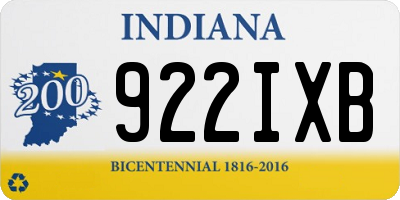 IN license plate 922IXB
