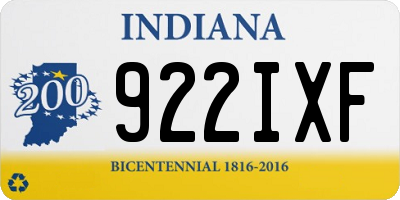 IN license plate 922IXF