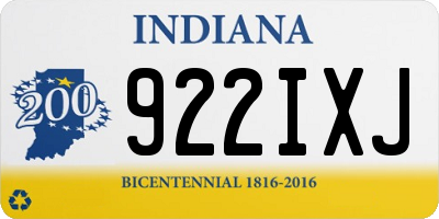 IN license plate 922IXJ