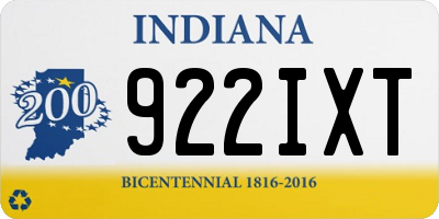IN license plate 922IXT