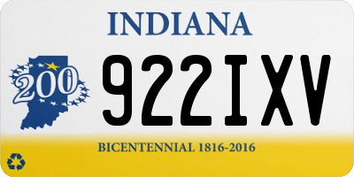 IN license plate 922IXV