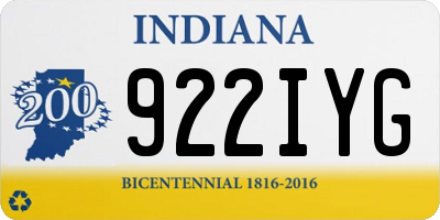 IN license plate 922IYG