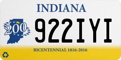 IN license plate 922IYI