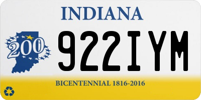 IN license plate 922IYM