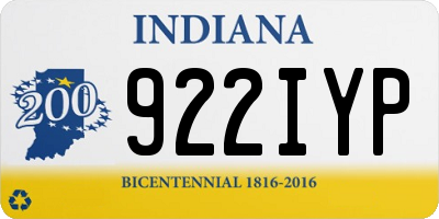 IN license plate 922IYP