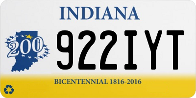 IN license plate 922IYT