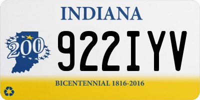 IN license plate 922IYV