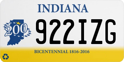 IN license plate 922IZG