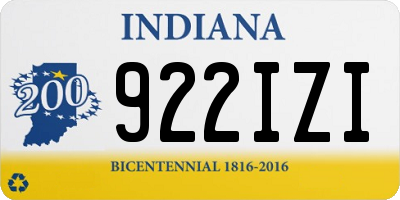 IN license plate 922IZI
