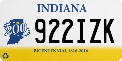 IN license plate 922IZK