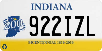IN license plate 922IZL
