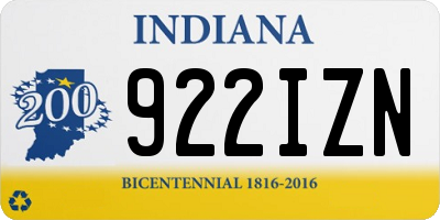 IN license plate 922IZN
