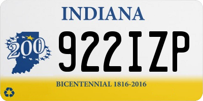 IN license plate 922IZP