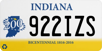 IN license plate 922IZS