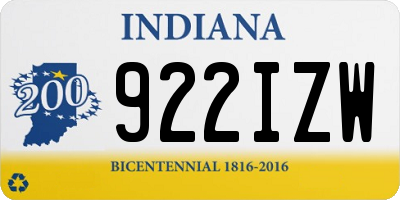 IN license plate 922IZW